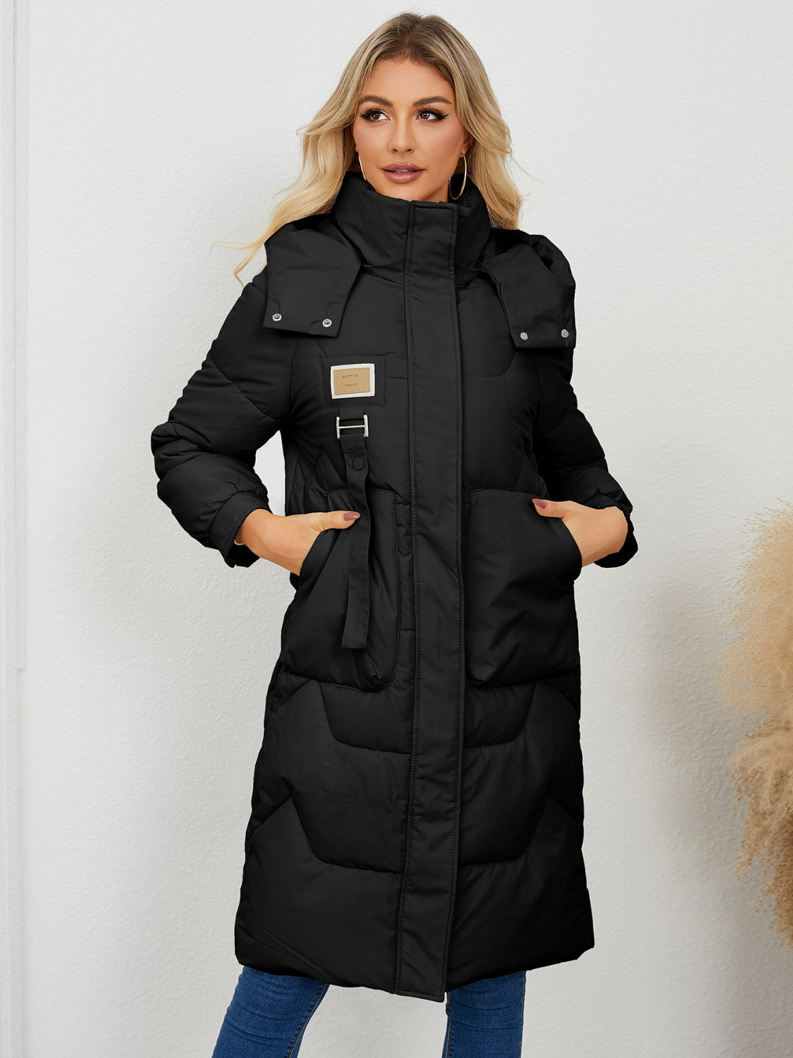 Long Sleeve Hooded Winter Coat