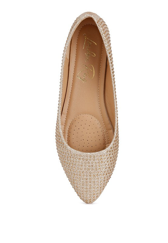 Denki Studded Ballerina Flats